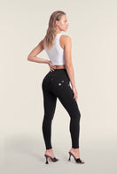 N.O.W. Yoga Mid Waist Skinny Flex Tech Leggings - Black
