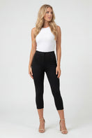 WR.UP Push-Up High Waist Skinny Capri Pants - Black
