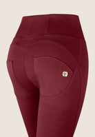 WR.UP Push-Up High Waist Skinny Pants - Cabernet Red
