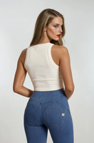 WR.UP Push-Up Super High Waist Skinny Denim Jeans - Denim Light Blue - Blue Seam