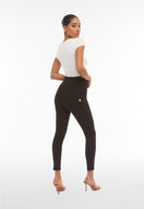 WR.UP Curvy Push-Up High Waist Skinny 7/8 Denim Jeans - Denim Black - Black Seam