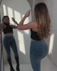 WR.UP Push-Up High Waist Skinny Denim Jeans - Denim Light Blue - Yellow Seam video